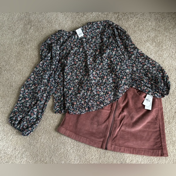 American Eagle Outfitters Tops - American Eagle Woman’s/Teens Outfit, Top Size Med & Skirt Size 8, Both NWT